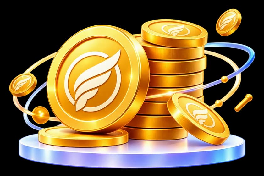 Stack of golden FOG coins