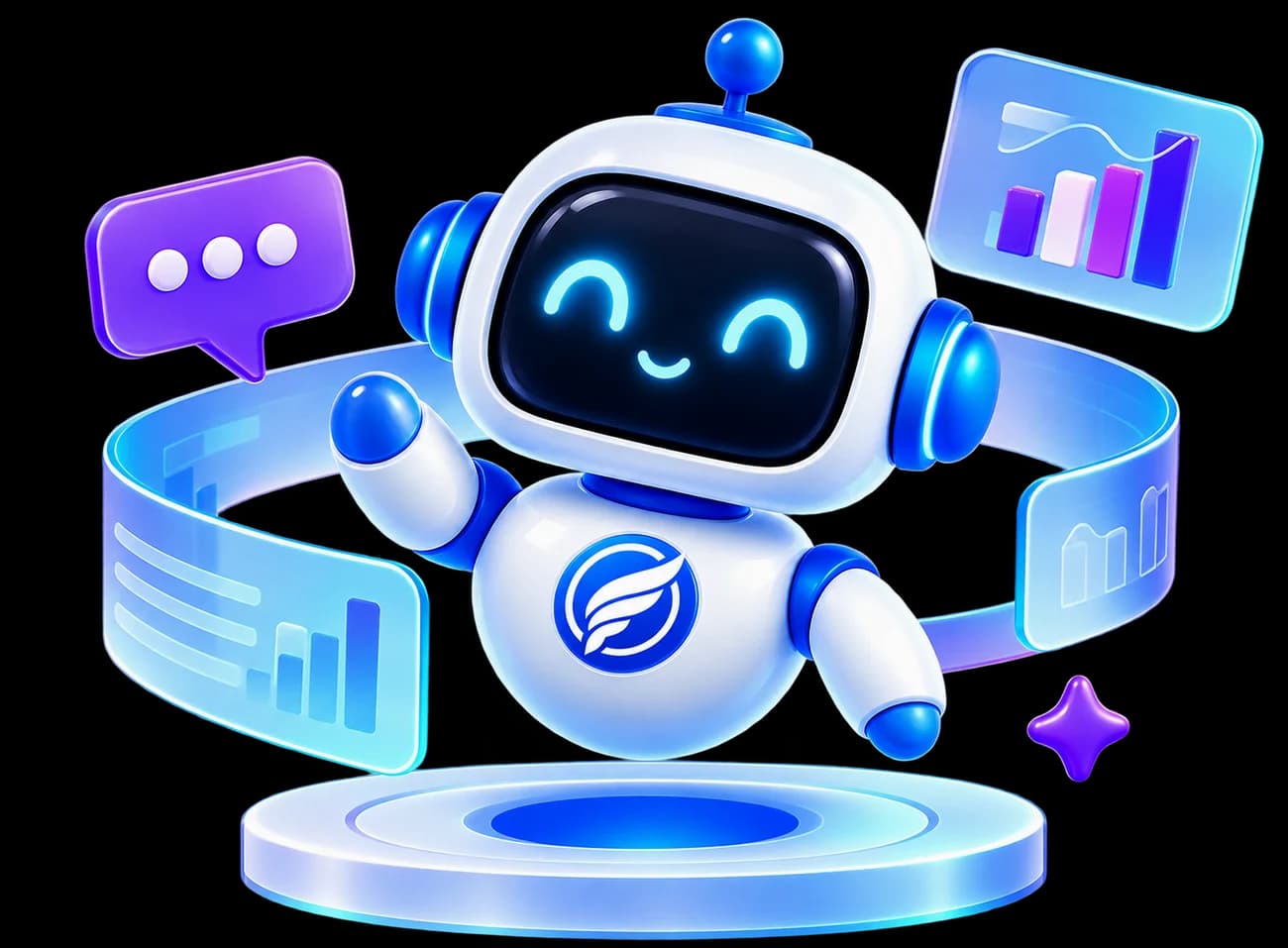 Fogsly AI robot assistant waving